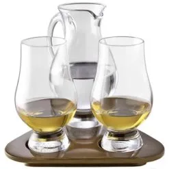 Glencairn Crystal Glencairn Tasting Set Med Handgjord Träplatta