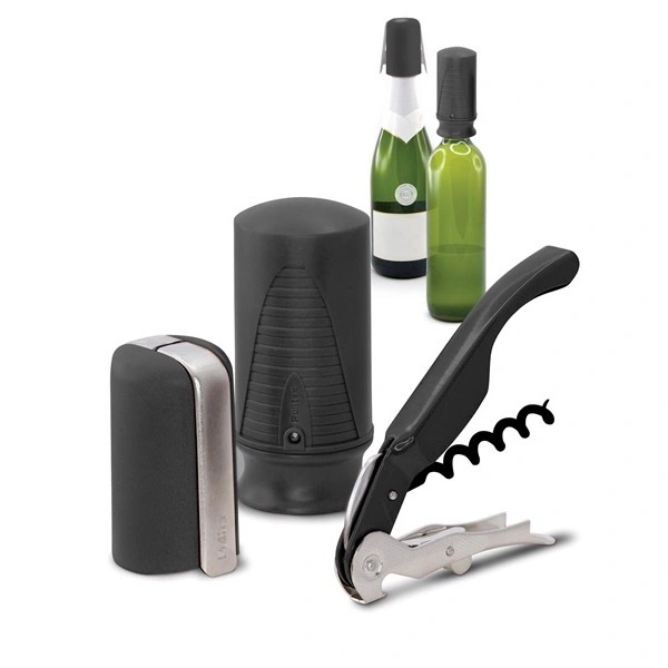 Pulltex Startset För Vin Och Champagne Svart 3 Pulltex Startset För Vin Och Champagne Svart